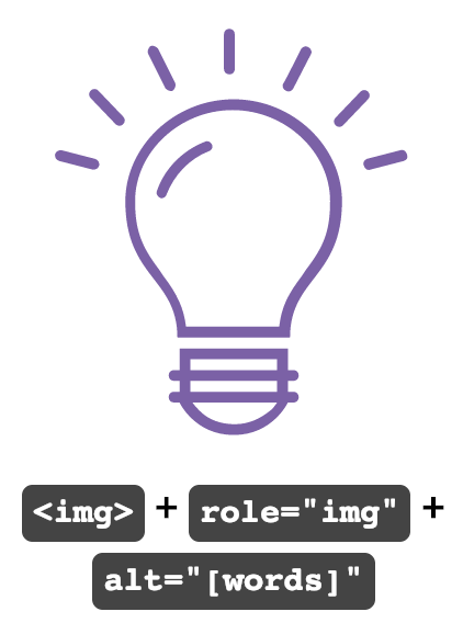 Lightbulb drawing painted in purple color.