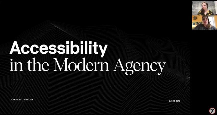 Accessibility in the Modern Digital Agency - Sara Tabor.